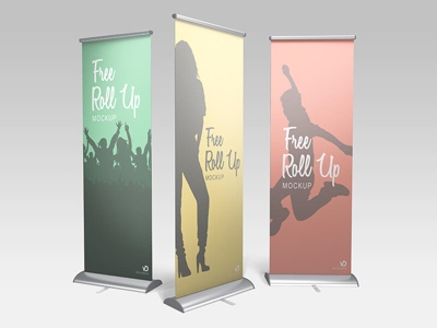 Roll Up Vertical Banner for Trade Shows